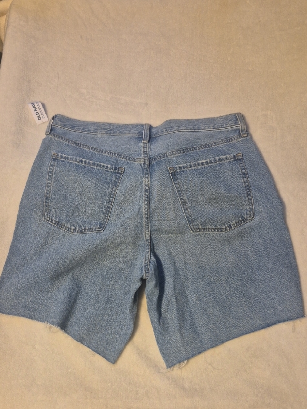 Old Navy Light Blue High-Rise Denim Cutoff Shorts - Picture 2 of 3